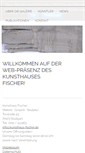 Mobile Screenshot of kunsthaus-fischer.de