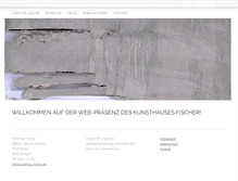 Tablet Screenshot of kunsthaus-fischer.de